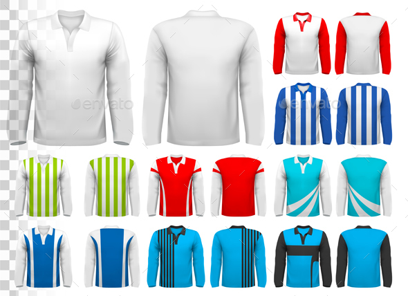 Collection of Various Soccer Jerseys - Man-made Objects Objects