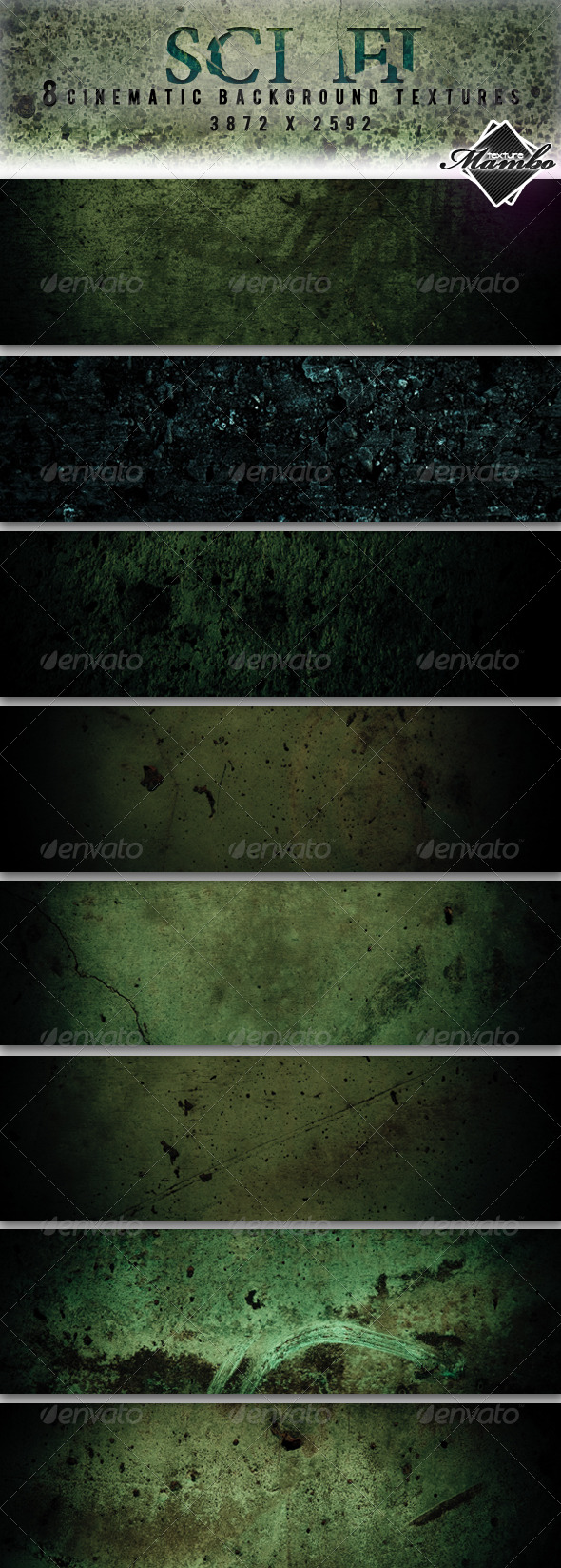 Sci Fi - Cinematic background textures - Industrial / Grunge Textures