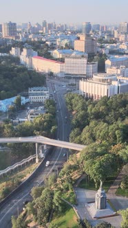 Kyiv Ukraine Aerial View of the City alt
