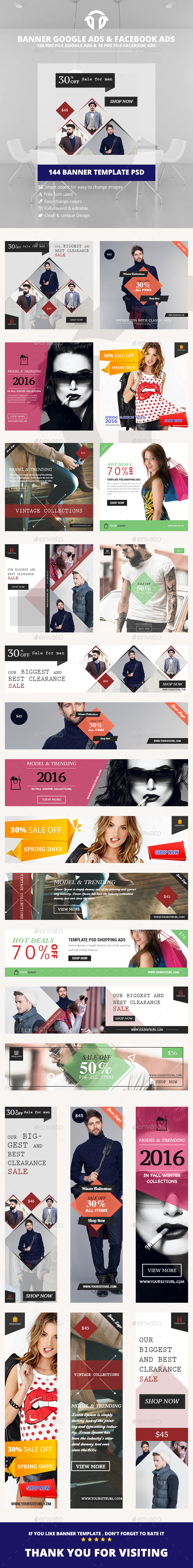 Bundle Fashion Banner Ads - Banners & Ads Web Elements