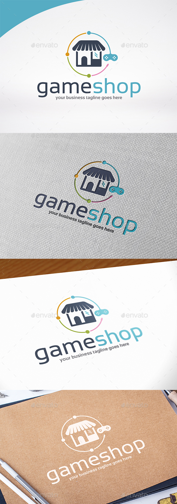 Game Shop Logo Template - Symbols Logo Templates