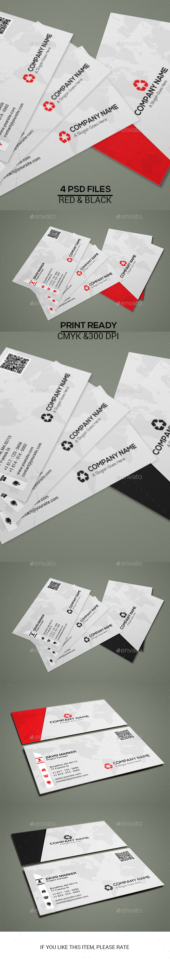 Minimal Corporate Business Card - Corporate Business Cards