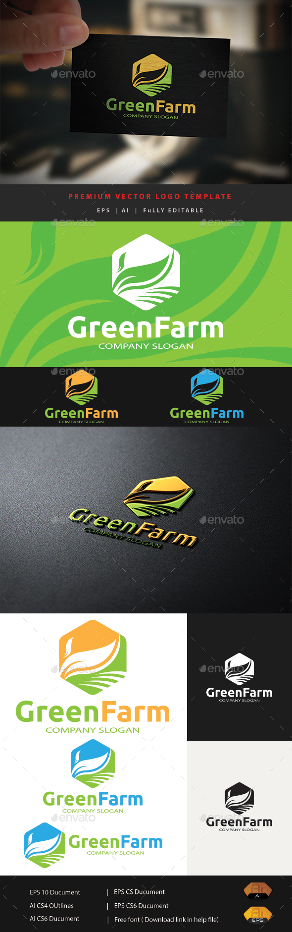 Green Farm - Nature Logo Templates