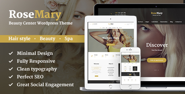 RoseMary - Hair, Beauty & Spa Salon Wordpress Theme - Health & Beauty Retail