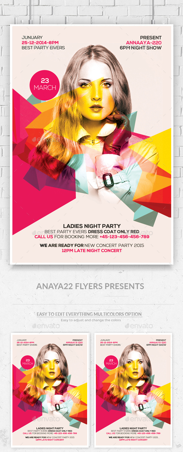 Ladies Night Out Flyer Template - Clubs & Parties Events