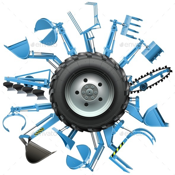 Vector Multi Tractor Wheel - Industries Business