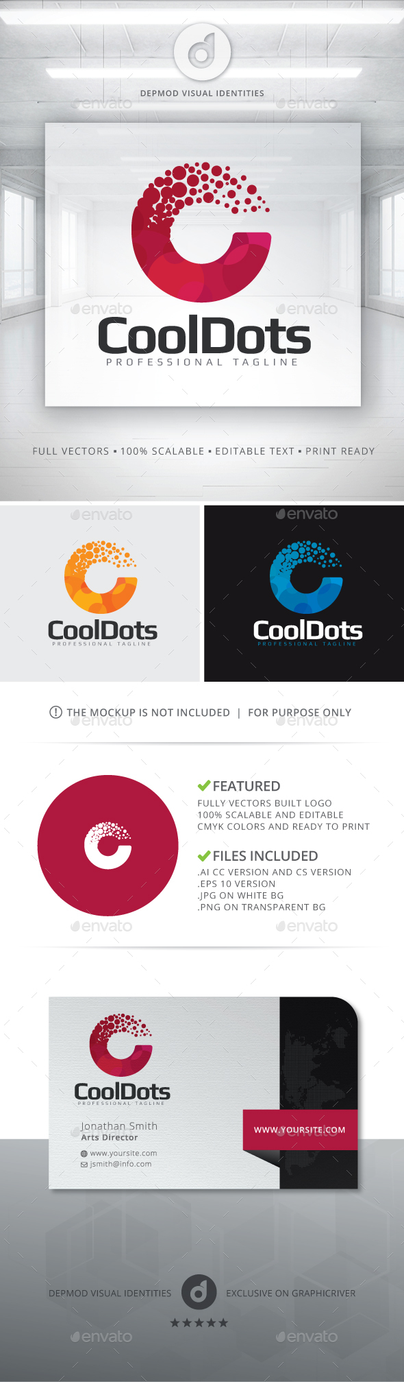 Cool Dots - Letters Logo Templates