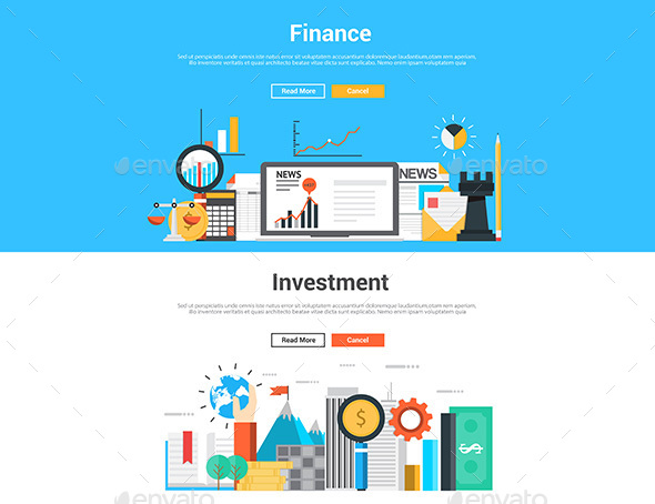 Flat Design Graphic Image Concept - Concepts Business