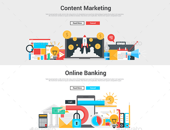 Flat Design Graphic Image Concept - Commercial / Shopping Conceptual
