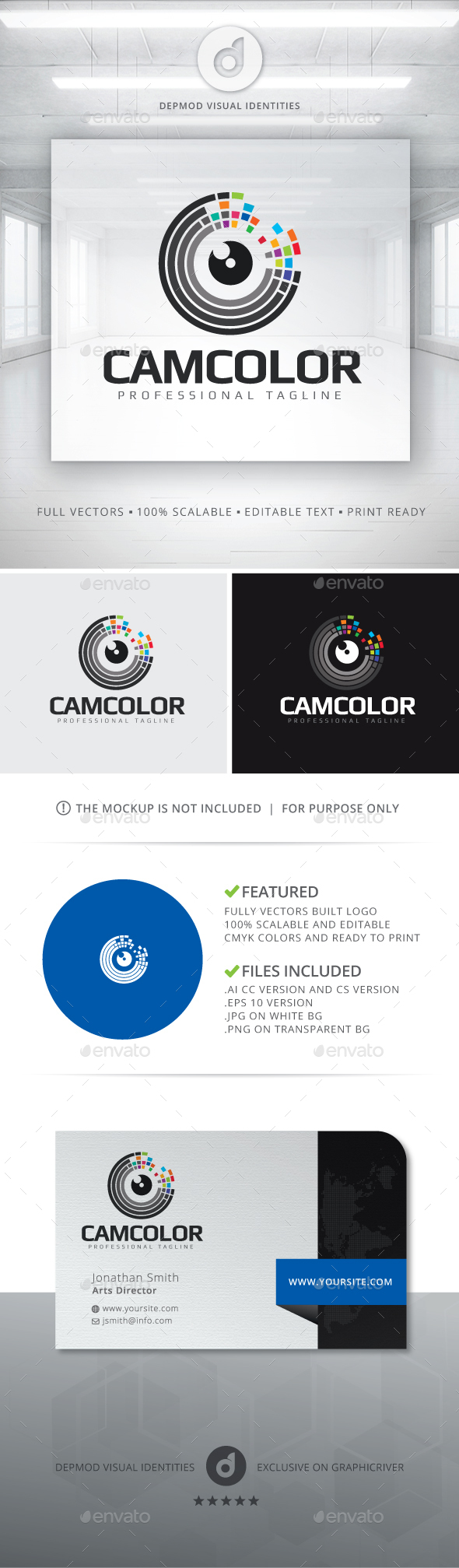 CamColor Logo - Abstract Logo Templates