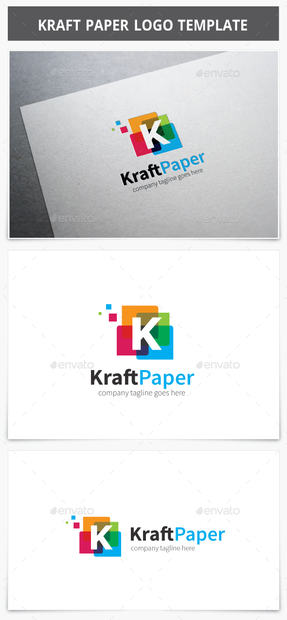 Kraft Paper Logo - Letters Logo Templates