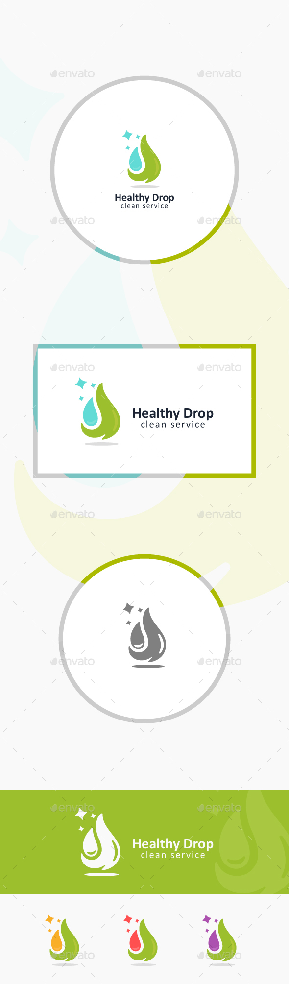 Green Drop - Nature Logo Templates