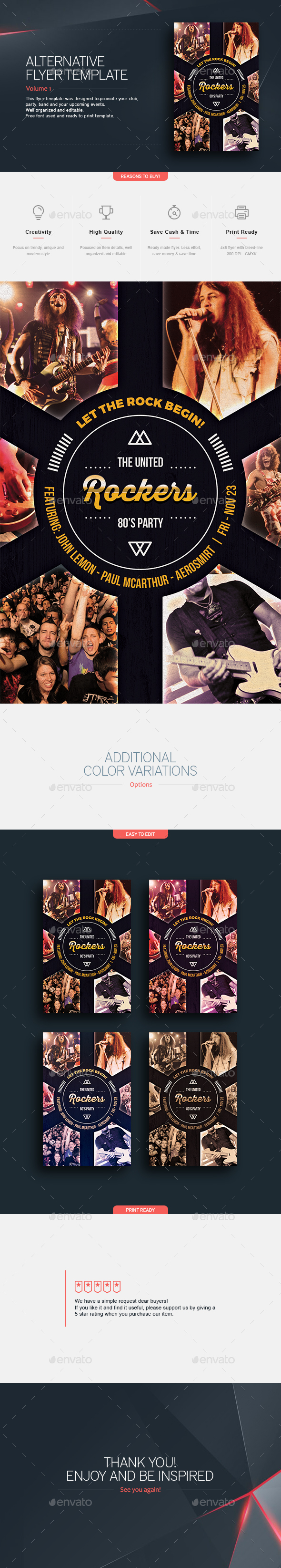 Rockers - Flyer Template - Concerts Events