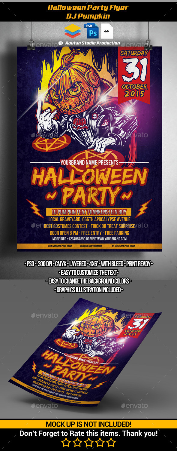 Halloween Party Flyer - Holidays Events