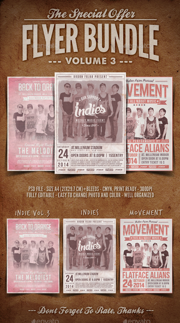 Flyer Bundle Vol.3 - Concerts Events