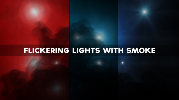 Flickering Lights with Smoke - 3 Styles