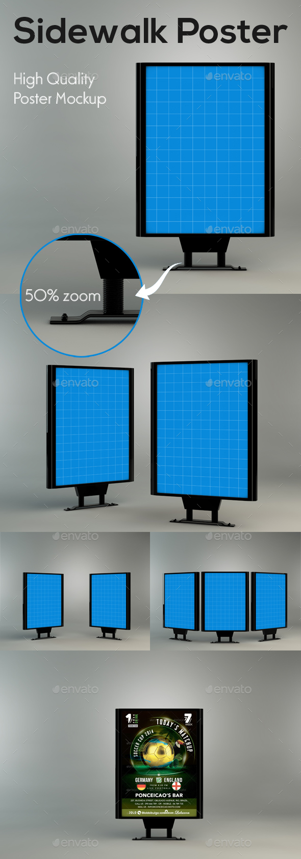 Sidewalk Poster Mockup - Posters Print