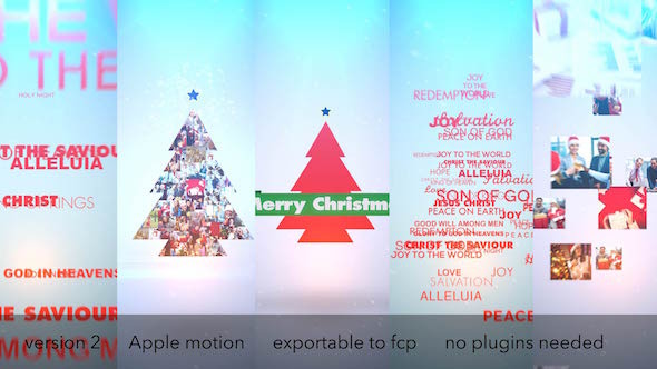 Typo & Video Christmas Logo Intro