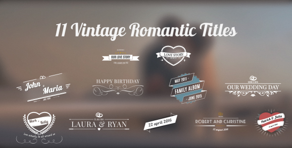 11 Vintage Romantic Titles
