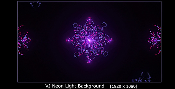 VJ Neon Light Background