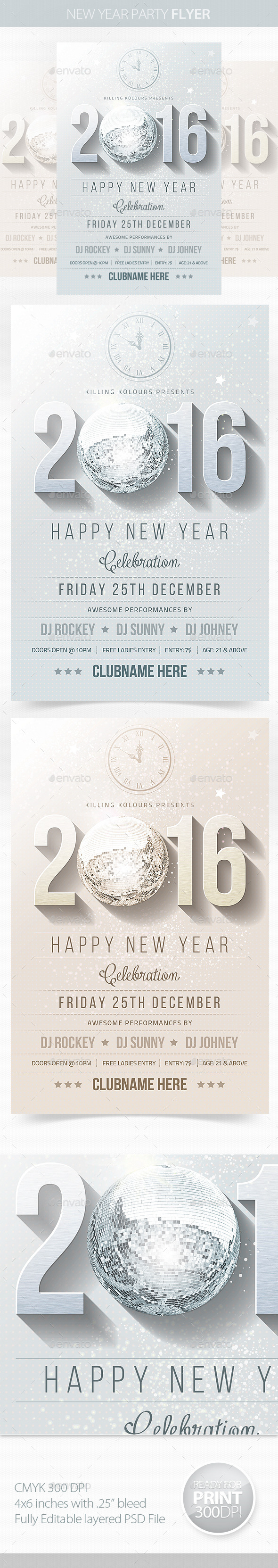 New Year Party Flyer - Clubs & Parties Events