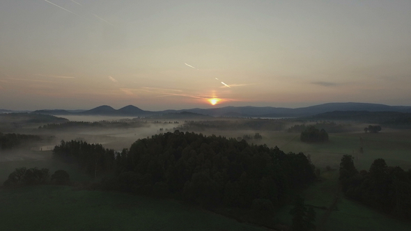 Aerial Over Morning Mist 3