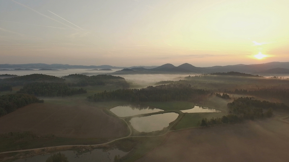 Aerial Over Morning Mist 4