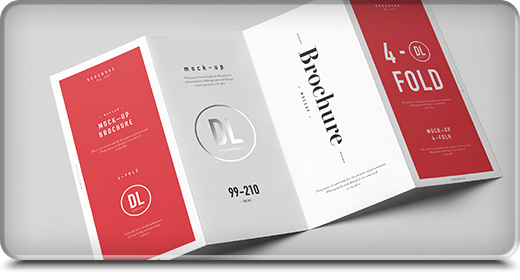 Print - Folded  Brochure Mock-ups