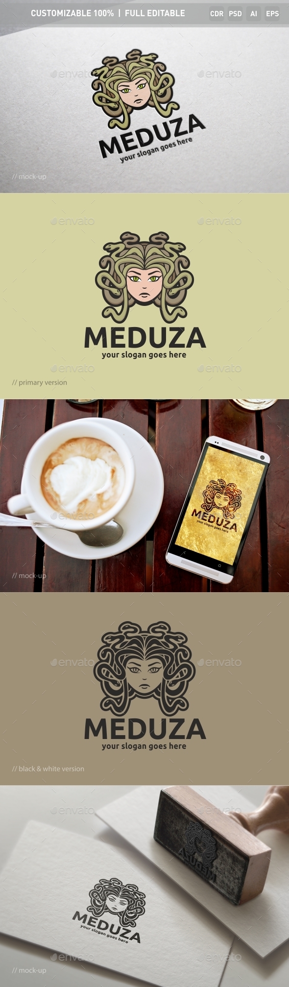Meduza Logo Template - Objects Logo Templates