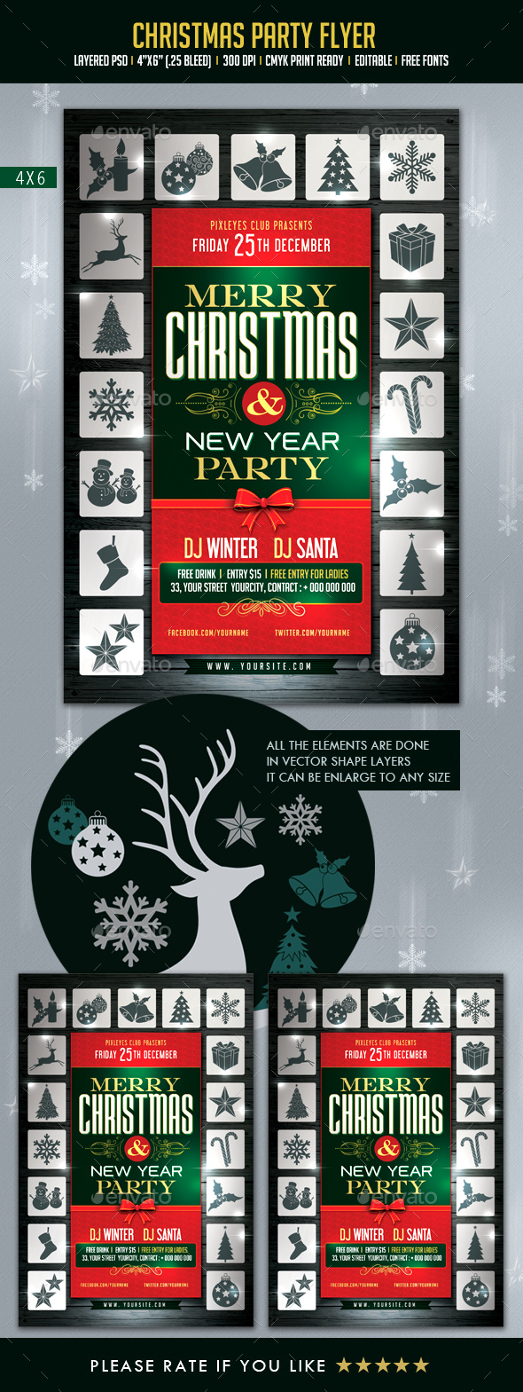 Christmas Party Flyer - Events Flyers