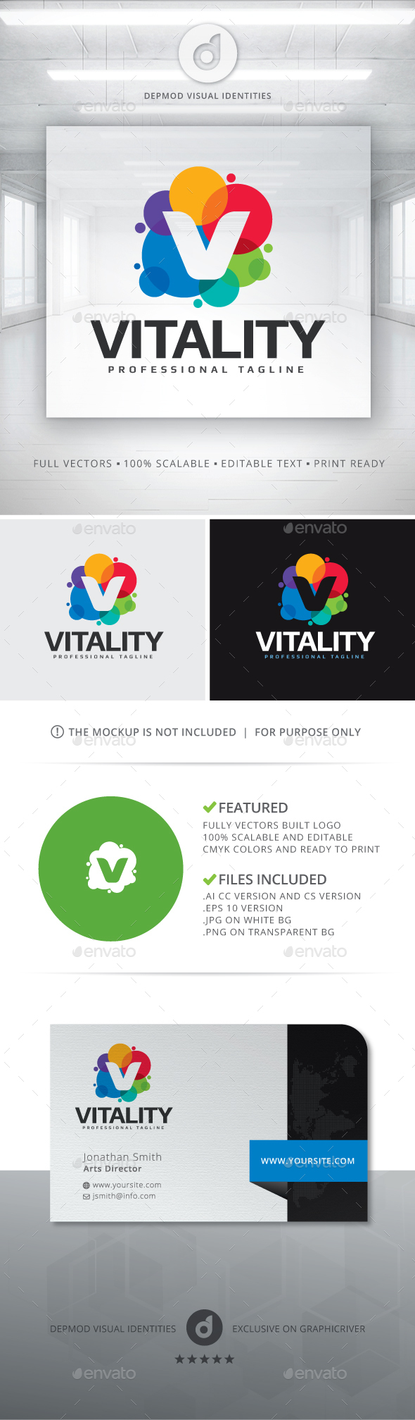 Vitality Logo - Letters Logo Templates