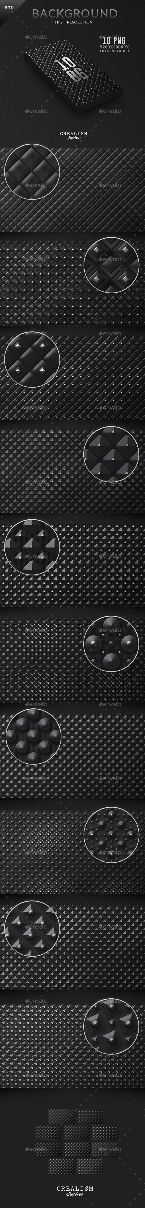 10 Black Prestige Backgrounds | Collection 5K - Backgrounds Graphics
