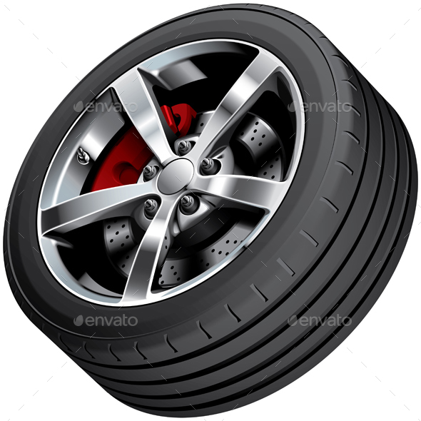 Sports Car Wheel - Man-made Objects Objects