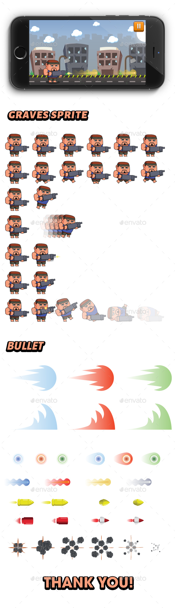 Graves Sprite - Sprites Game Assets