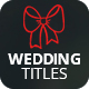 Wedding Titles - VideoHive Item for Sale