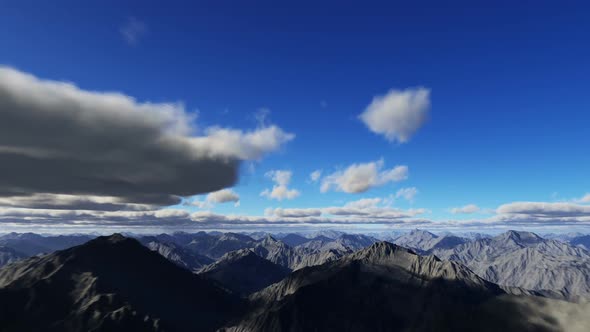 Flight Over Mountains