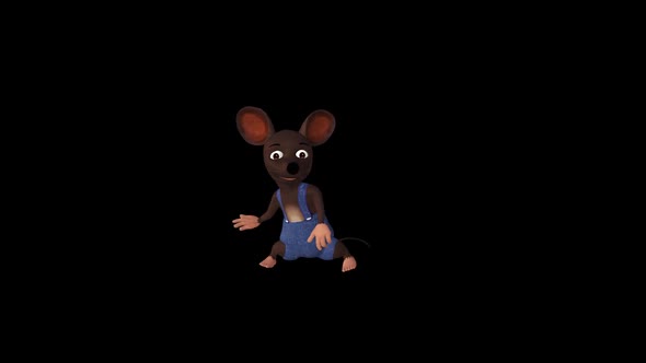 Cartoon Mouse Dancing alt
