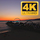 Santa Monica Peir Sunset Drone  - VideoHive Item for Sale