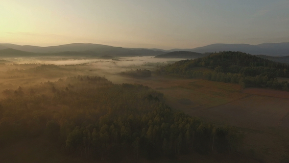 Aerial Over Morning Mist 7