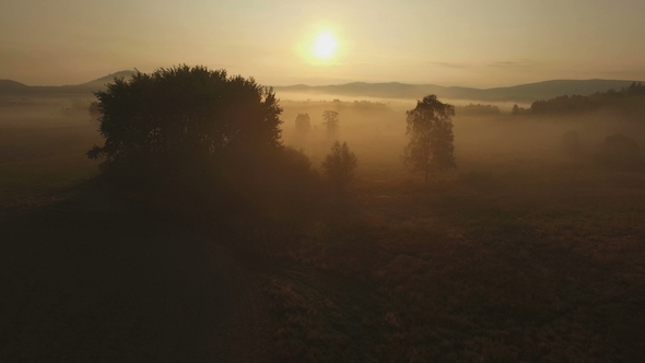 Aerial Over Morning Mist 10