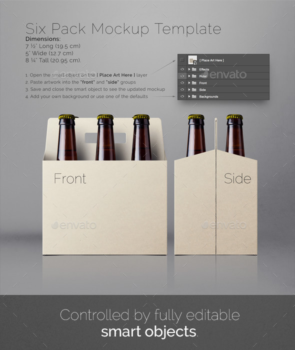 Download Six Pack Mockup By Nice Incredible Graphicriver