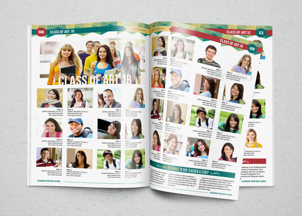 YEARBOOK TEMPLATE DESIGN VOL 1 by hiro27 GraphicRiver