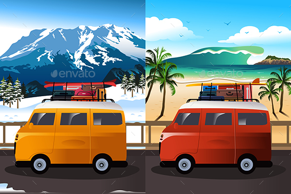 Travel in Van - Travel Conceptual