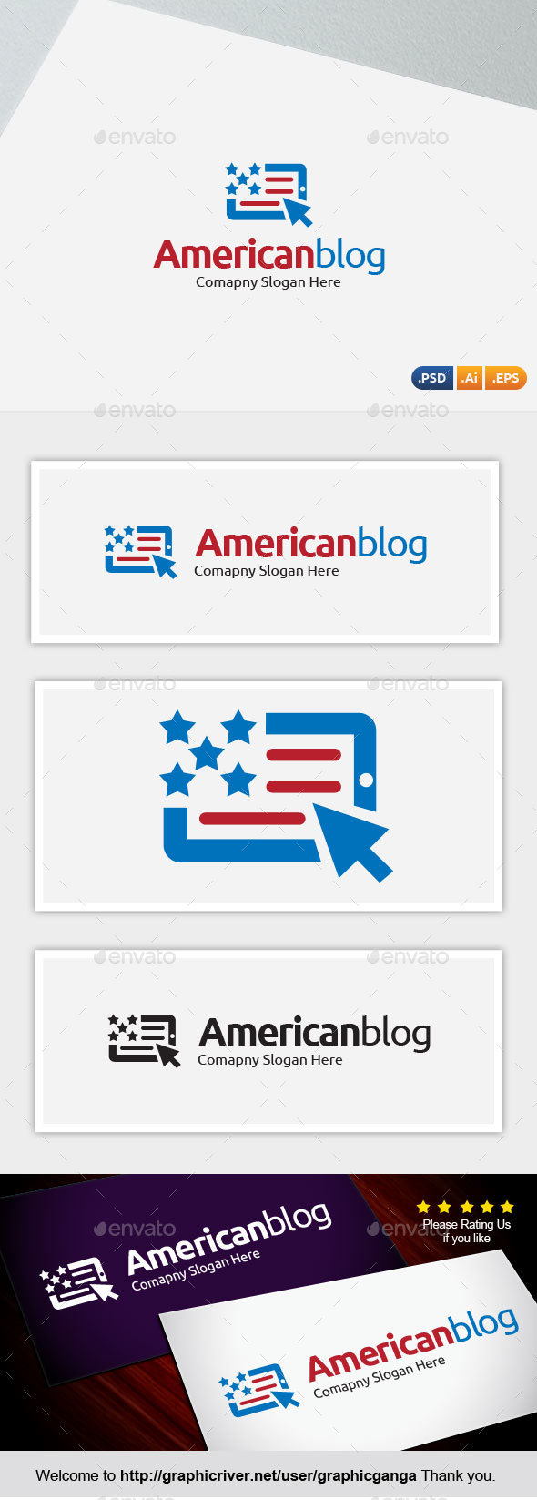 American Blog - Animals Logo Templates