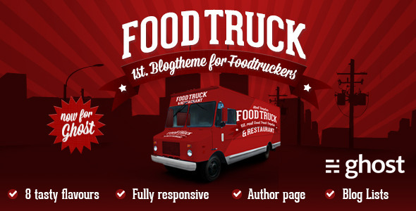 Food Truck & Restaurant 8 Styles - Ghost Theme - Ghost Themes Blogging