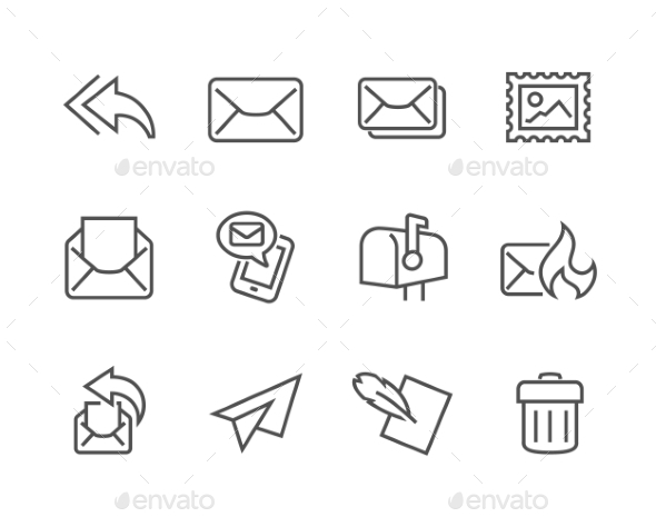 Outline Mail Icons - Icons