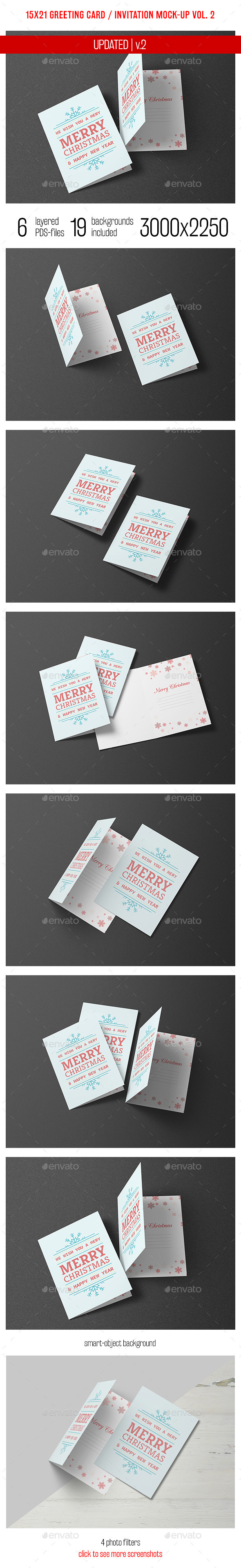 Greeting Card and Invitation Mockup Vol. 2 - Miscellaneous Print