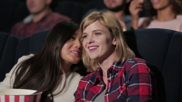 Asian Whispers To His Girlfriend While Watching alt