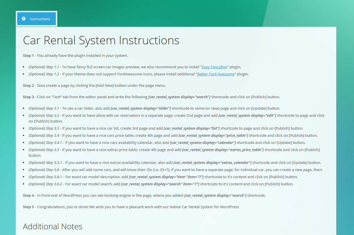 Car Rental System (Native WordPress Plugin) by KestutisIT ...