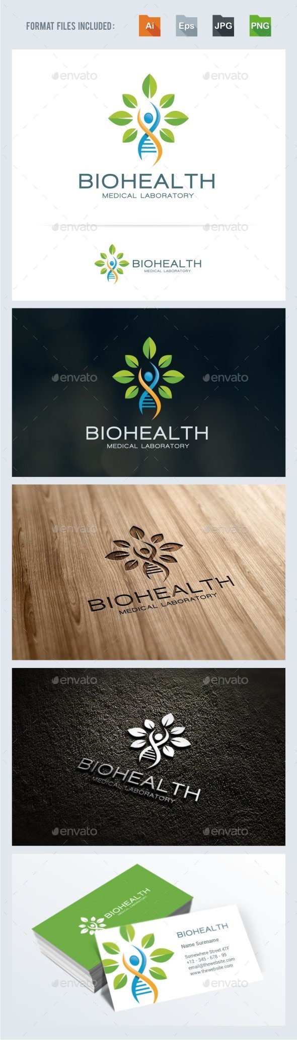 Bio Health - Medical Logo Template - Symbols Logo Templates